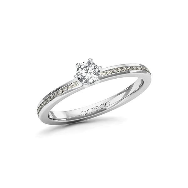 Verlobungsring in Weissgold 585 mit zus. 0,39 ct. Brillant tw, si von acredo - A-115I2Z-WW5-1TCD98Z Verlobungsring in Weissgold 585 mit zus. 0,39 ct. Brillant tw, si von acredo - A-115I2Z-WW5-1TCD98Z