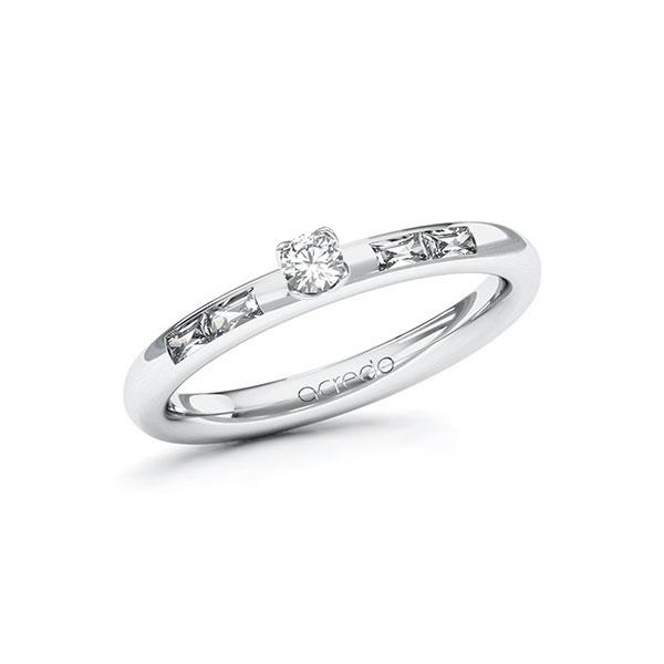 Verlobungsring in Weißgold 585 mit zus. 0,3 ct. Brillant tw, si tw, vs von acredo - A-ZWID5-WW5-1RQB3ZZ Verlobungsring in Weißgold 585 mit zus. 0,3 ct. Brillant tw, si tw, vs von acredo - A-ZWID5-WW5-1RQB3ZZ
