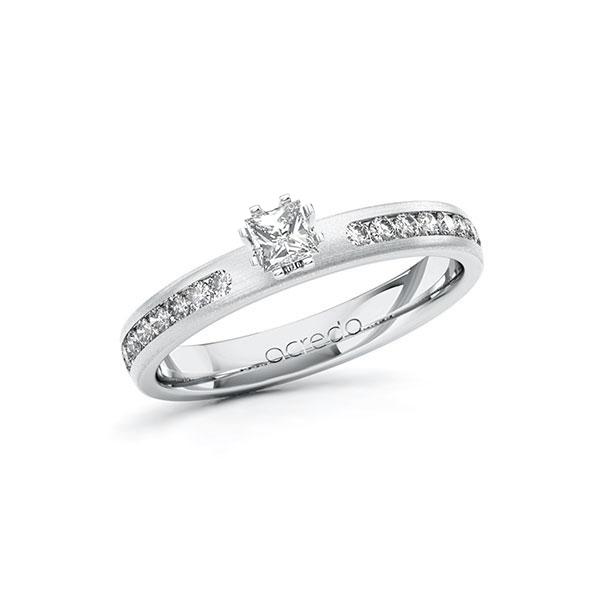 Verlobungsring in Weißgold 585 mit zus. 0,44 ct. Prinzess-Diamant tw, si von acredo - A-ZZRBR-WW5-1R9Z94Z Verlobungsring in Weißgold 585 mit zus. 0,44 ct. Prinzess-Diamant tw, si von acredo - A-ZZRBR-WW5-1R9Z94Z