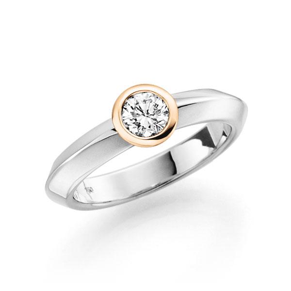 Verlobungsring in Weißgold 585 Roségold 585 mit 0,5 ct. Brillant tw, si von 123gold - E-36D9G-WE5-1R7KALZ Verlobungsring in Weißgold 585 Roségold 585 mit 0,5 ct. Brillant tw, si von 123gold - E-36D9G-WE5-1R7KALZ