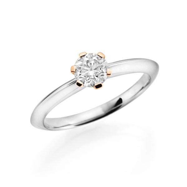 Verlobungsring in Weißgold 585 Roségold 585 mit 1 ct. Brillant tw, vs von 123gold - E-3V26L-WE5-1IV56WZ Verlobungsring in Weißgold 585 Roségold 585 mit 1 ct. Brillant tw, vs von 123gold - E-3V26L-WE5-1IV56WZ