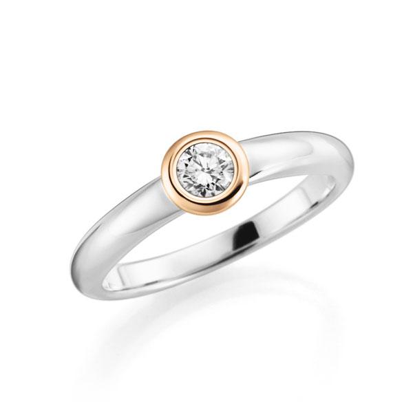 Verlobungsring in Weißgold 585 Roségold 585 mit zus. 0,25 ct. Brillant tw, vs von 123gold - E-2TQN9-WE5-2KTPHZ Verlobungsring in Weißgold 585 Roségold 585 mit zus. 0,25 ct. Brillant tw, vs von 123gold - E-2TQN9-WE5-2KTPHZ