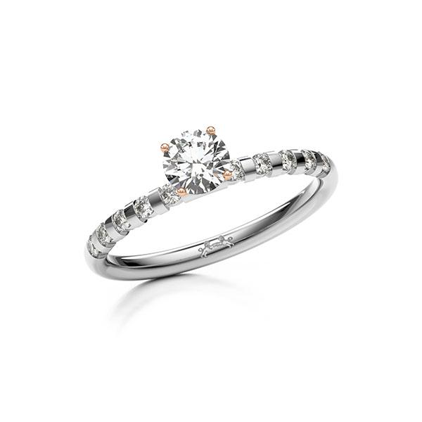 Verlobungsring in Weißgold 585 Rotgold 585 mit 0,5 ct. + zus. 0,2 ct. Brillant tw, si von Steinberg - Q-13J3G2-WR5-1X7H8XZ Verlobungsring in Weißgold 585 Rotgold 585 mit 0,5 ct. + zus. 0,2 ct. Brillant tw, si von Steinberg - Q-13J3G2-WR5-1X7H8XZ