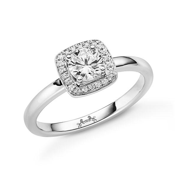 Verlobungsring in Weißgold 750 mit 0,5 ct. + zus. 0,073 ct. Brillant tw, si tw, vs von Steinberg - Q-11QKSL-W7-1U1NGJZ Verlobungsring in Weißgold 750 mit 0,5 ct. + zus. 0,073 ct. Brillant tw, si tw, vs von Steinberg - Q-11QKSL-W7-1U1NGJZ