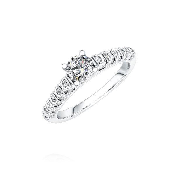 Verlobungsring in Weißgold 750 mit 0,5 ct. + zus. 0,22 ct. Brillant tw, si tw, vs von Steinberg - Q-NKBMW-W7-1R9IV9Z Verlobungsring in Weißgold 750 mit 0,5 ct. + zus. 0,22 ct. Brillant tw, si tw, vs von Steinberg - Q-NKBMW-W7-1R9IV9Z