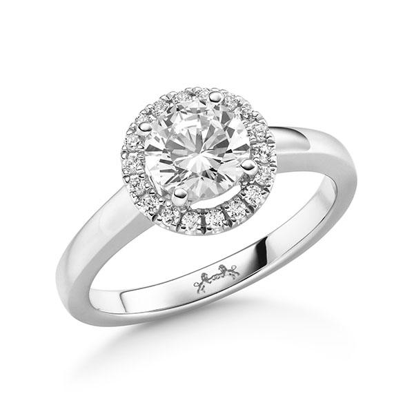 Verlobungsring in Weißgold 750 mit 0,7 ct. + zus. 0,119 ct. Brillant tw, si tw, vs von Steinberg - Q-11QKNF-W7-1U3CMPZ Verlobungsring in Weißgold 750 mit 0,7 ct. + zus. 0,119 ct. Brillant tw, si tw, vs von Steinberg - Q-11QKNF-W7-1U3CMPZ
