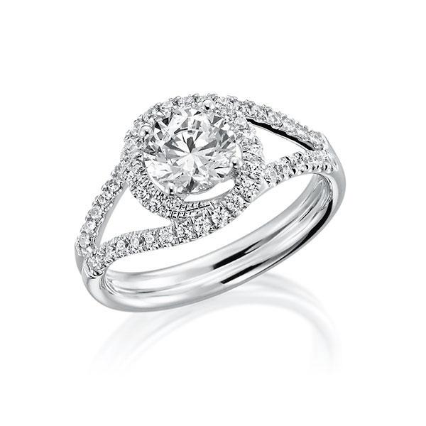 Verlobungsring in Weissgold 750 mit 1 ct. + zus. 0,31 ct. Brillant tw, si tw, vs von Steinberg - Q-NJ0M1-W7-1R8DPQZ Verlobungsring in Weissgold 750 mit 1 ct. + zus. 0,31 ct. Brillant tw, si tw, vs von Steinberg - Q-NJ0M1-W7-1R8DPQZ