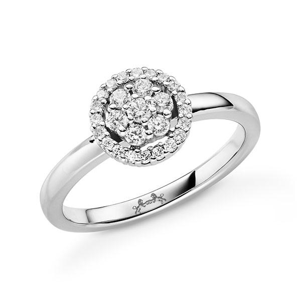 Verlobungsring in Weißgold 750 mit zus. 0,247 ct. tw, vs von Steinberg - Q-11QNM8-W7-1U3CPFZ Verlobungsring in Weißgold 750 mit zus. 0,247 ct. tw, vs von Steinberg - Q-11QNM8-W7-1U3CPFZ