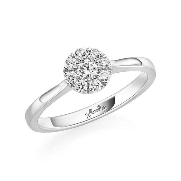 Verlobungsring in Weißgold 750 mit zus. 0,26 ct. tw, vs von Steinberg - Q-11QL06-W7-1U2KHXZ Verlobungsring in Weißgold 750 mit zus. 0,26 ct. tw, vs von Steinberg - Q-11QL06-W7-1U2KHXZ