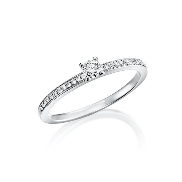 Verlobungsring in Weißgold 750 mit zus. 0,2 ct. Brillant tw, vs von Steinberg - Q-ZDYMN-W7-1Q7FQ8Z Verlobungsring in Weißgold 750 mit zus. 0,2 ct. Brillant tw, vs von Steinberg - Q-ZDYMN-W7-1Q7FQ8Z