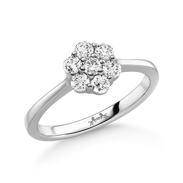 Verlobungsring in Weißgold 750 mit zus. 0,399 ct. tw, vs von Steinberg - Q-11QJZC-W7-1U1NJSZ Verlobungsring in Weißgold 750 mit zus. 0,399 ct. tw, vs von Steinberg - Q-11QJZC-W7-1U1NJSZ