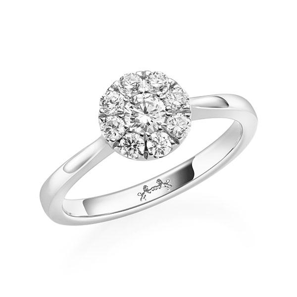 Verlobungsring in Weißgold 750 mit zus. 0,4 ct. tw, vs von Steinberg - Q-11QL08-W7-1U1P0EZ Verlobungsring in Weißgold 750 mit zus. 0,4 ct. tw, vs von Steinberg - Q-11QL08-W7-1U1P0EZ