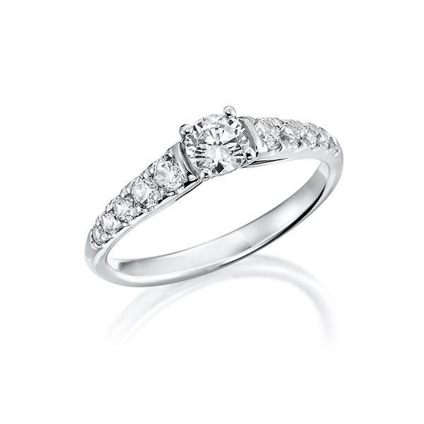 Verlobungsring in Weißgold 750 mit zus. 0,7 ct. Brillant tw, si tw, vs von Steinberg - Q-ZDYJN-W7-1QD2KHZ Verlobungsring in Weißgold 750 mit zus. 0,7 ct. Brillant tw, si tw, vs von Steinberg - Q-ZDYJN-W7-1QD2KHZ