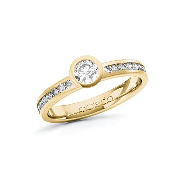 Verlovingsring in geelgoud 14 kt. met 0,3 ct. + in totaal 0,24 ct. Briljanten tw/si van acredo - A-10G2N8-GG5-1R9Q83Z Verlovingsring in geelgoud 14 kt. met 0,3 ct. + in totaal 0,24 ct. Briljanten tw/si van acredo - A-10G2N8-GG5-1R9Q83Z