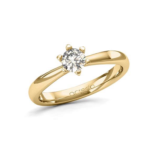 Verlovingsring in geelgoud 14 kt. met 0,4 ct. Briljant tw/si van acredo - A-11P9E8-G5-1R7K5FZ Verlovingsring in geelgoud 14 kt. met 0,4 ct. Briljant tw/si van acredo - A-11P9E8-G5-1R7K5FZ