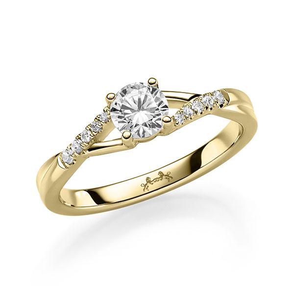Verlovingsring in geelgoud 14 kt. met 0,5 ct. + in totaal 0,06 ct. Briljant tw/si van Steinberg - Q-11QJXL-G5-1U1SF0Z Verlovingsring in geelgoud 14 kt. met 0,5 ct. + in totaal 0,06 ct. Briljant tw/si van Steinberg - Q-11QJXL-G5-1U1SF0Z