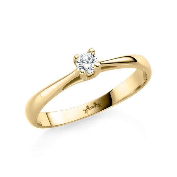 Verlovingsring in geelgoud 14 kt. met in totaal 0,08 ct. Briljant w,si van Steinberg - C-2TVEI-G5-2H790Z Verlovingsring in geelgoud 14 kt. met in totaal 0,08 ct. Briljant w,si van Steinberg - C-2TVEI-G5-2H790Z