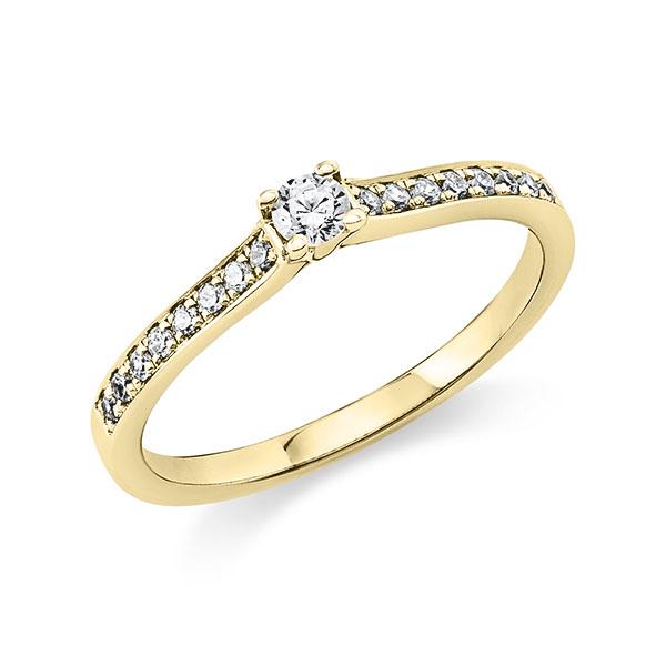 Verlovingsring in geelgoud 14 kt. met in totaal 0,22 ct. Briljant tw/si - BD-13LKI3-G5-1XBQ0TZ Verlovingsring in geelgoud 14 kt. met in totaal 0,22 ct. Briljant tw/si - BD-13LKI3-G5-1XBQ0TZ