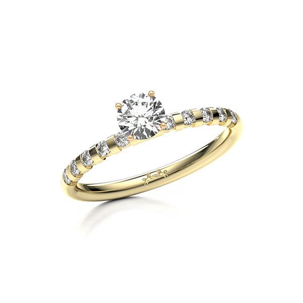 Verlovingsring in geelgoud 14 kt. roségoud 14 kt. met 0,5 ct. + in totaal 0,2 ct. Briljant tw/si van Steinberg - Q-13J3FF-GE5-1X7H8XZ Verlovingsring in geelgoud 14 kt. roségoud 14 kt. met 0,5 ct. + in totaal 0,2 ct. Briljant tw/si van Steinberg - Q-13J3FF-GE5-1X7H8XZ