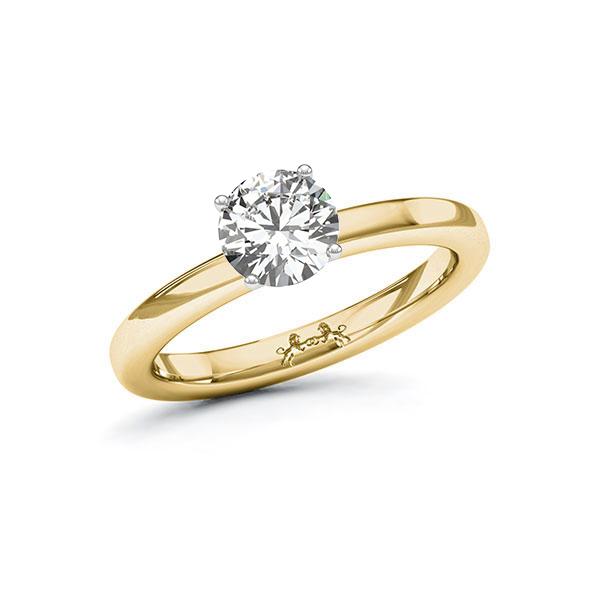 Verlovingsring in geelgoud 14 kt. witgoud 18 kt. met 1 ct. Briljant tw/si van Steinberg - Q-ZT6WJ-G5-1R7K9MZ Verlovingsring in geelgoud 14 kt. witgoud 18 kt. met 1 ct. Briljant tw/si van Steinberg - Q-ZT6WJ-G5-1R7K9MZ