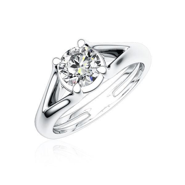 Verlovingsring in platina 950 met 0,3 ct. Briljant tw/si van Steinberg - Q-J35BL-W9-1R7K9IZ Verlovingsring in platina 950 met 0,3 ct. Briljant tw/si van Steinberg - Q-J35BL-W9-1R7K9IZ