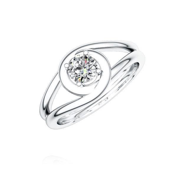 Verlovingsring in platina 950 met 0,5 ct. Briljant tw/si van Steinberg - Q-NJ2E1-W9-1R7K9KZ Verlovingsring in platina 950 met 0,5 ct. Briljant tw/si van Steinberg - Q-NJ2E1-W9-1R7K9KZ
