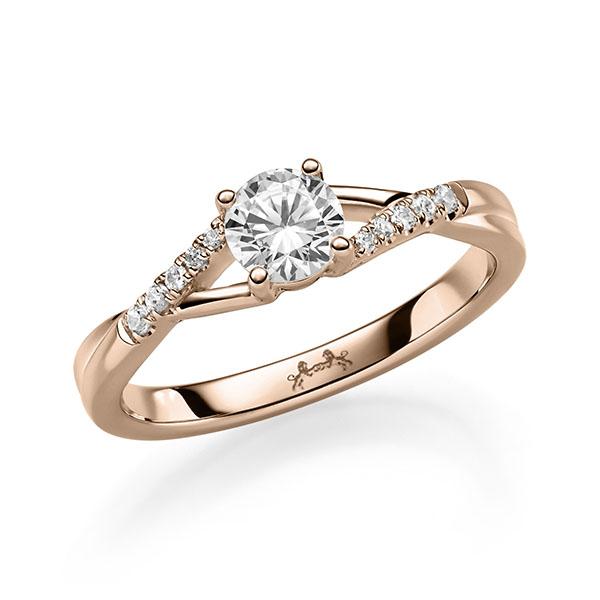 Verlovingsring in roodgoud 14 kt. met 0,4 ct. + in totaal 0,06 ct. Briljant tw/si van Steinberg - Q-11QJYC-R5-1U1C7QZ Verlovingsring in roodgoud 14 kt. met 0,4 ct. + in totaal 0,06 ct. Briljant tw/si van Steinberg - Q-11QJYC-R5-1U1C7QZ