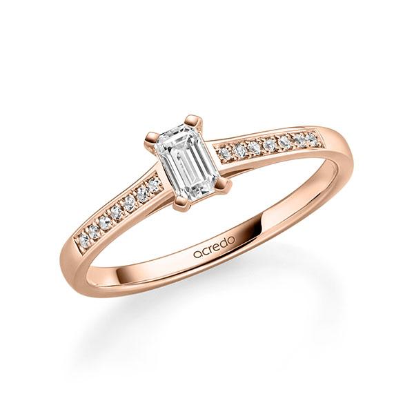 Verlovingsring in roodgoud 14 kt. met 0,4 ct. + in totaal 0,07 ct. tw,vs tw/si van acredo - A-13QGCN-RR5-1XIMX7Z Verlovingsring in roodgoud 14 kt. met 0,4 ct. + in totaal 0,07 ct. tw,vs tw/si van acredo - A-13QGCN-RR5-1XIMX7Z