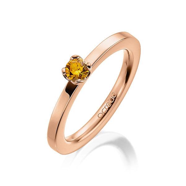 Verlovingsring in roodgoud 14 kt. met in totaal 0,25 ct. Briljant Saffier Geel van acredo - A-10GA3X-R5-1RUNQ8Z Verlovingsring in roodgoud 14 kt. met in totaal 0,25 ct. Briljant Saffier Geel van acredo - A-10GA3X-R5-1RUNQ8Z