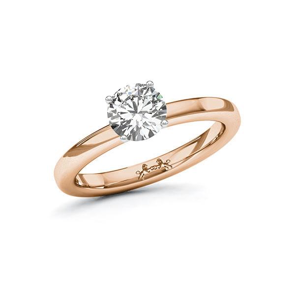 Verlovingsring in roodgoud 14 kt. witgoud 18 kt. met 1 ct. Briljant tw/si van Steinberg - Q-ZT6WI-R5-1R7K9MZ Verlovingsring in roodgoud 14 kt. witgoud 18 kt. met 1 ct. Briljant tw/si van Steinberg - Q-ZT6WI-R5-1R7K9MZ
