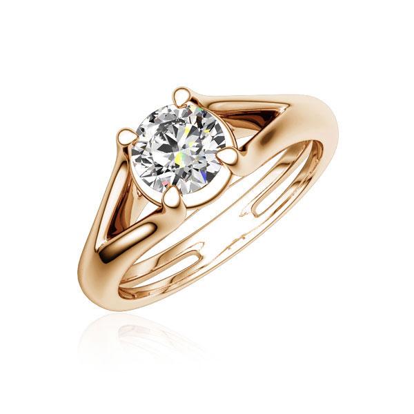 Verlovingsring in roodgoud 18 kt. met 1 ct. Briljant tw/si van Steinberg - Q-NMFEB-R7-1R7K9MZ Verlovingsring in roodgoud 18 kt. met 1 ct. Briljant tw/si van Steinberg - Q-NMFEB-R7-1R7K9MZ