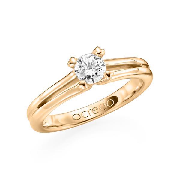 Verlovingsring in roségoud 14 kt. met 0,5 ct. Briljant tw/si van acredo - A-F0QMW-E5-1R7K9KZ Verlovingsring in roségoud 14 kt. met 0,5 ct. Briljant tw/si van acredo - A-F0QMW-E5-1R7K9KZ