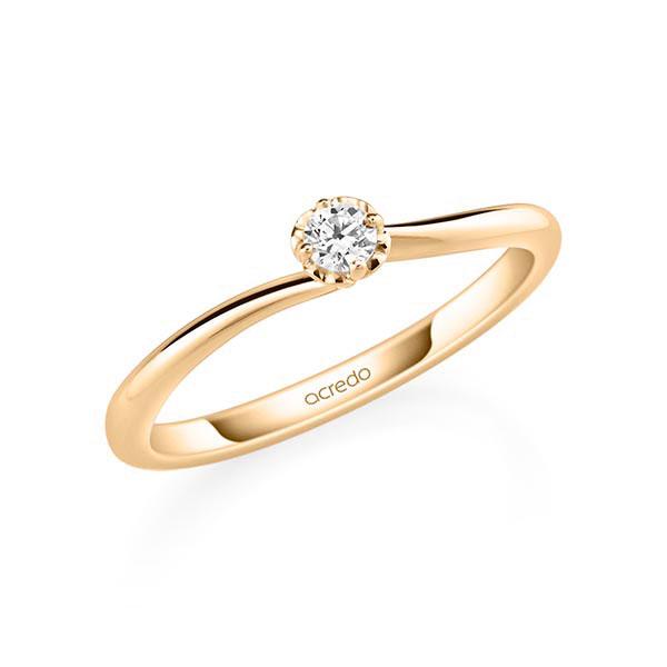 Verlovingsring in roségoud 14 kt. met in totaal 0,1 ct. Briljant tw/si van acredo - A-11QE3D-E5-1TWF1Z Verlovingsring in roségoud 14 kt. met in totaal 0,1 ct. Briljant tw/si van acredo - A-11QE3D-E5-1TWF1Z