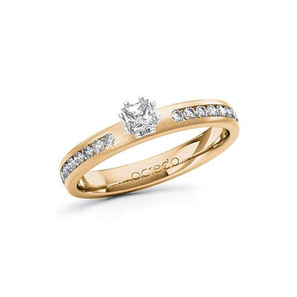 Verlovingsring in roségoud 14 kt. witgoud 14 kt. met in totaal 0,44 ct. Princess-Diamant tw/si van acredo - A-ZZRBW-EW5-1R9Z94Z Verlovingsring in roségoud 14 kt. witgoud 14 kt. met in totaal 0,44 ct. Princess-Diamant tw/si van acredo - A-ZZRBW-EW5-1R9Z94Z
