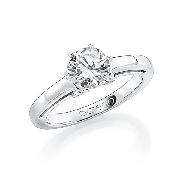 Verlovingsring in witgoud 14 kt. met 0,5 ct. 12 stenen, samen 0,06ct. Briljant tw/si van acredo - A-FA02R-W5-1R84CGZ Verlovingsring in witgoud 14 kt. met 0,5 ct. 12 stenen, samen 0,06ct. Briljant tw/si van acredo - A-FA02R-W5-1R84CGZ