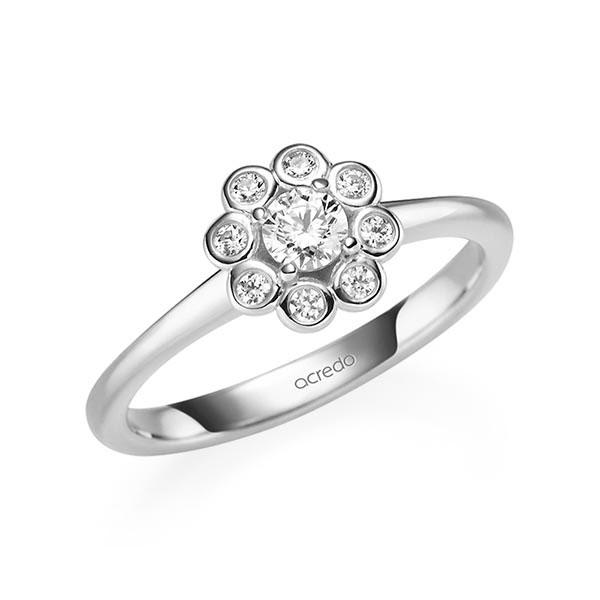 Verlovingsring in witgoud 14 kt. met in totaal 0,32 ct. Briljant tw/si van acredo - A-11PUFT-WW5-1U0L5NZ Verlovingsring in witgoud 14 kt. met in totaal 0,32 ct. Briljant tw/si van acredo - A-11PUFT-WW5-1U0L5NZ