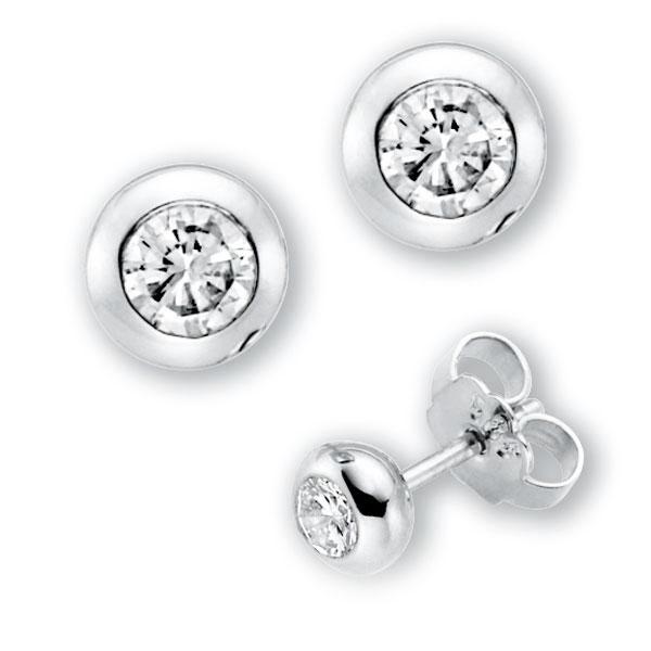 Zarge rund, Ohrstecker in Weissgold 585 mit zus. 0,4 ct. Brillant tw, vs von 123GOLD - E-3WK7Q-W5-3QAJDZ Zarge rund, Ohrstecker in Weissgold 585 mit zus. 0,4 ct. Brillant tw, vs von 123GOLD - E-3WK7Q-W5-3QAJDZ