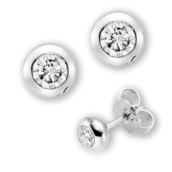 Zarge rund, Ohrstecker in Weissgold 585 mit zus. 0,5 ct. Brillant tw, vs von 123GOLD - E-3WK7R-W5-3QAJEZ Zarge rund, Ohrstecker in Weissgold 585 mit zus. 0,5 ct. Brillant tw, vs von 123GOLD - E-3WK7R-W5-3QAJEZ