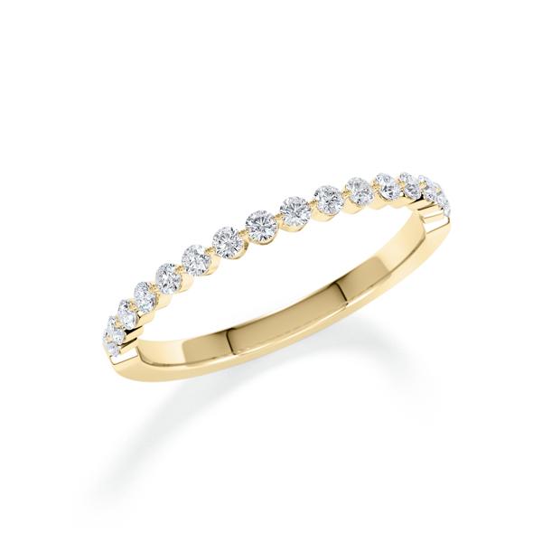 Memoire/Diamantring in Gelbgold 585 halbausgefasst mit zus. 0,26 ct. Brillant tw, si von Steinberg - Q-14LKTC-G5-1U2727Z