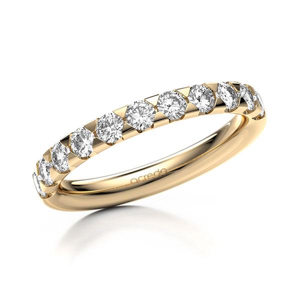 Memoire/Diamantring in Roségold 585 halbausgefasst mit zus. 0,77 ct. Brillant tw, si von acredo - A-127193-E5-1Q8AUVZ