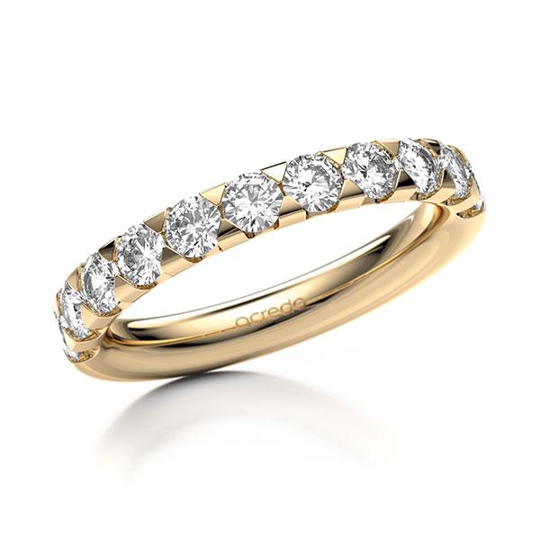 Memoire/Diamantring in Roségold 585 halbausgefasst mit zus. 1,1 ct. Brillant tw, si von acredo - A-127197-E5-9T98WZ