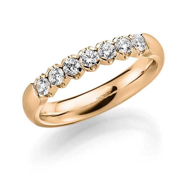 Memoire/Diamantring in Roségold 585 mit zus. 0,35 ct. Brillant tw, vs von acredo - A-7X0PG-E5-2LGGXZ