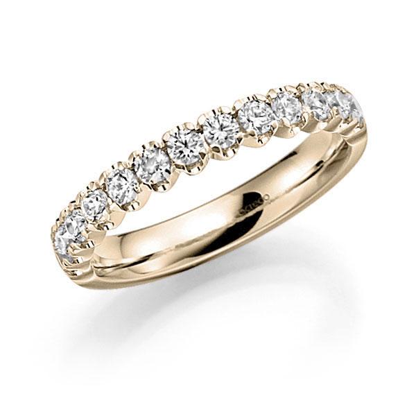 Memoire/Diamantring in Signature Gold 585 halbausgefasst mit zus. 0,72 ct. Brillant tw, vs von acredo - A-7X20R-X5-95PIBZ