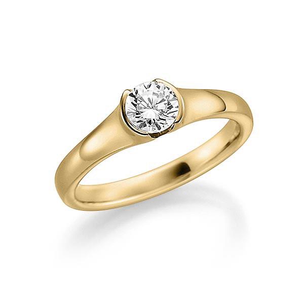 Verlobungsring in Gelbgold 585 mit 0,4 ct. Brillant von Steinberg - C-1C0KCW-G5-20MEH6Z