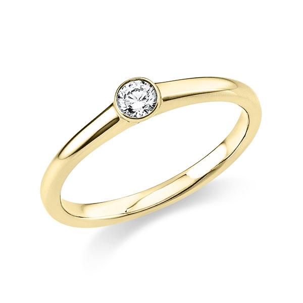 Verlobungsring in Gelbgold 585 mit zus. 0,15 ct. Brillant tw, si - BD-13LPR2-G5-1XBWTVZ