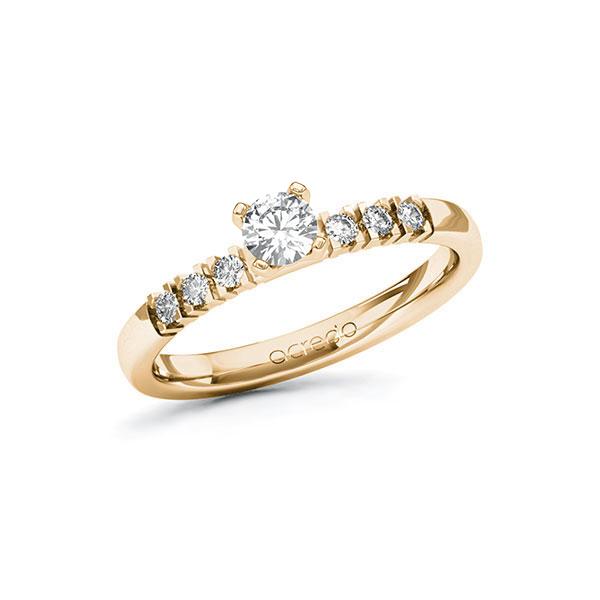 Verlobungsring in Roségold 585 mit zus. 0,37 ct. Brillant tw, si von acredo - A-10EM0F-EE5-1Y278PZ