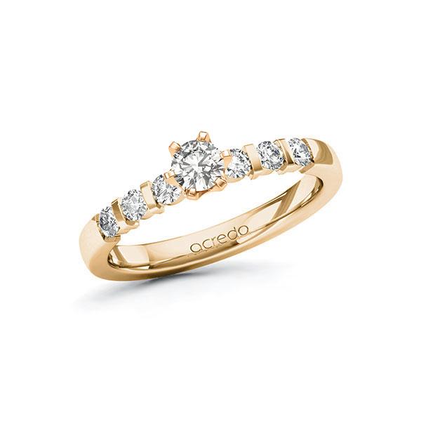 Verlobungsring in Roségold 585 mit zus. 0,55 ct. tw, si von acredo - A-100ECZ-EE5-1Y27VVZ